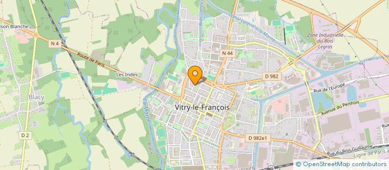 localisation de l'entreprise SCI DU PALAIS à VITRY-LE-FRANCOIS