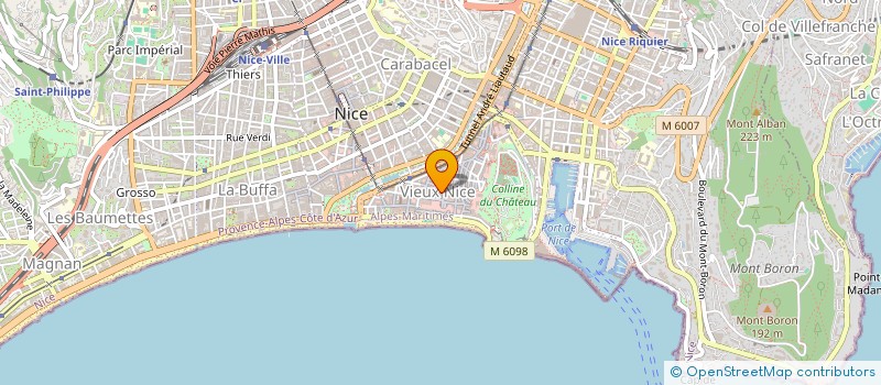 localisation de l'entreprise SCI DU PALAIS à NICE