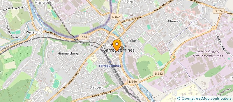 localisation de l'entreprise SCI DU PALAIS à SARREGUEMINES