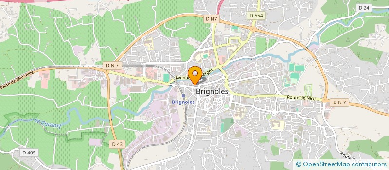 localisation de l'entreprise SCI DU PALAIS à BRIGNOLES