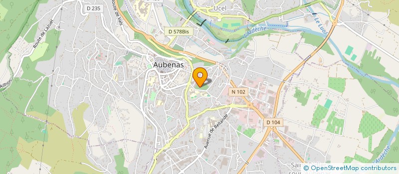 localisation de l'entreprise SCI DU PALAIS à AUBENAS