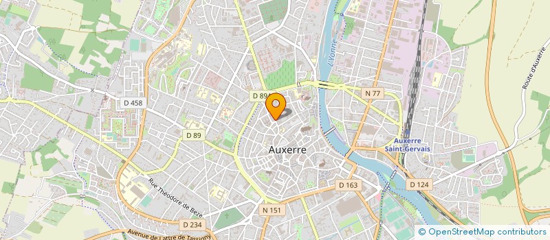 localisation de l'entreprise SCI DU PALAIS à AUXERRE