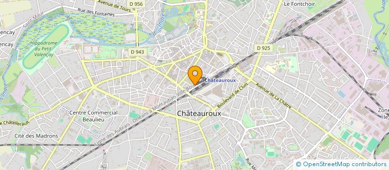 localisation de l'entreprise SCI DU PALAIS à CHATEAUROUX