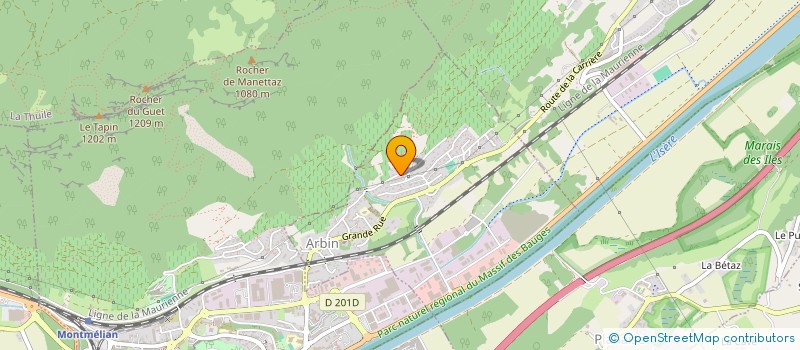 localisation de l'entreprise SCI DU PALAIS  ARBIN