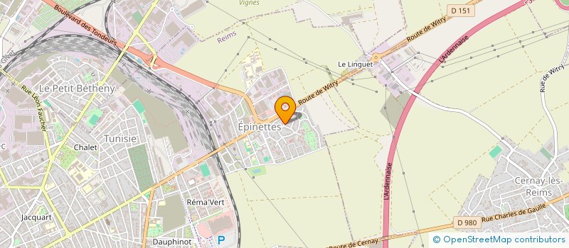 localisation de l'entreprise SCI DU PALAIS  REIMS