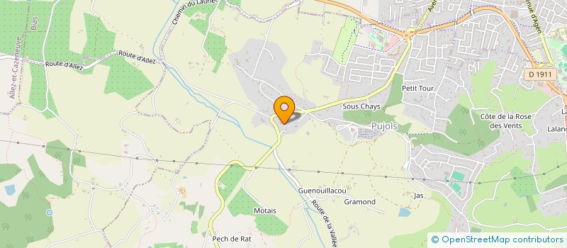localisation de l'entreprise SCI DU PALAIS  PUJOLS