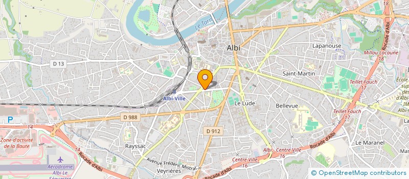 localisation de l'entreprise SCI DU PALAIS à ALBI