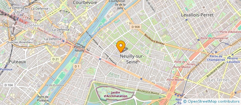 localisation de l'entreprise SCI DU PALAIS à NEUILLY-SUR-SEINE
