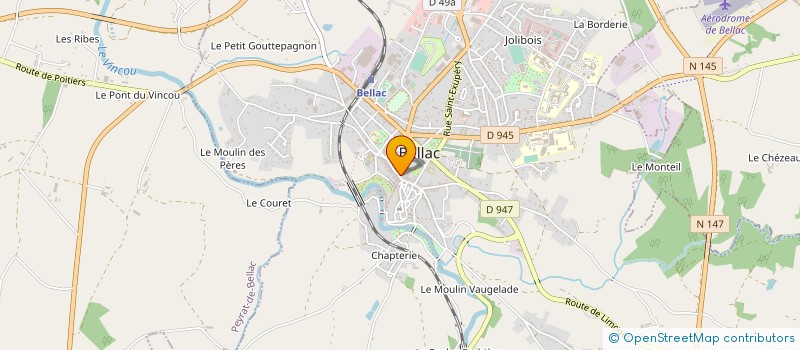 localisation de l'entreprise SCI DU PALAIS à BELLAC