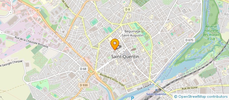localisation de l'entreprise SCI DU PALAIS à SAINT-QUENTIN