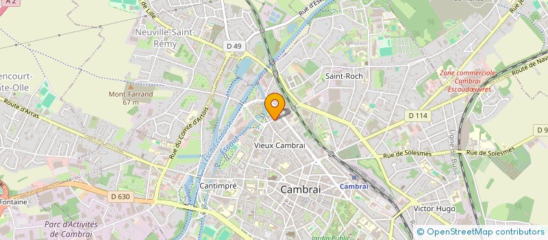 localisation de l'entreprise SCI DU PALAIS  CAMBRAI