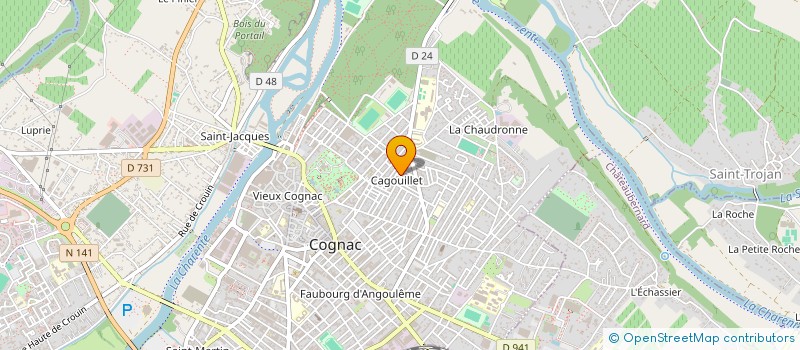 localisation de l'entreprise SCI DU PALAIS DE MIRBOIS à COGNAC