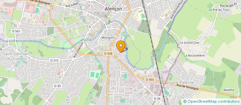 localisation de l'entreprise SCI DU PALAIS II à ALENCON