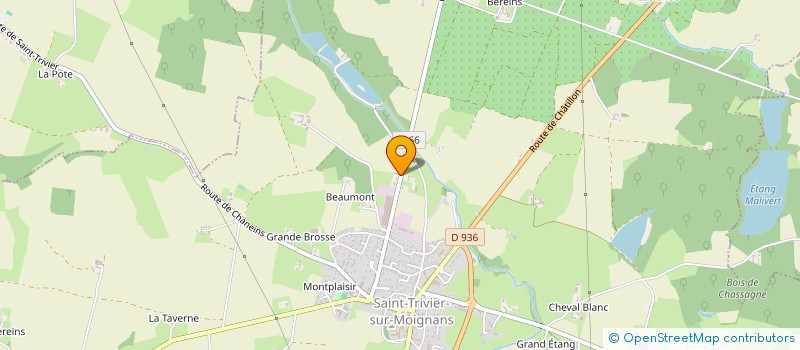 localisation de l'entreprise SCI DU PALIN  SAINT-TRIVIER-SUR-MOIGNANS