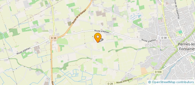 localisation de l'entreprise SCI DU PALLADAU  PERNES LES FONTAINES