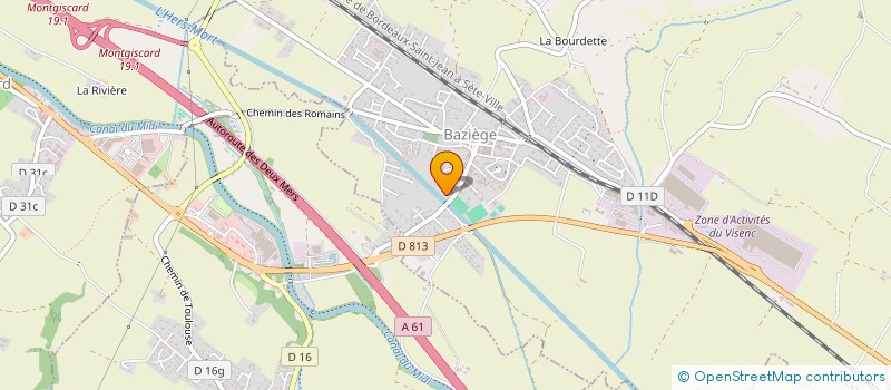 localisation de l'entreprise SCI DU PALMIER  BAZIEGE