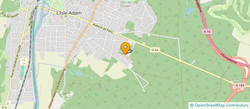 localisation de l'entreprise SCI DU PALMIER  L'ISLE-ADAM