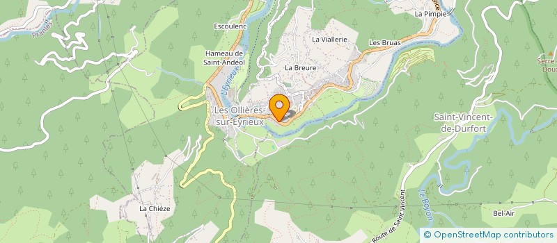 localisation de l'entreprise SCI DU PALMIER BLEU  LES OLLIERES-SUR-EYRIEUX