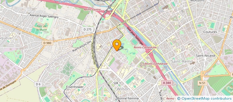 localisation de l'entreprise SCI DU PANAMA  REIMS