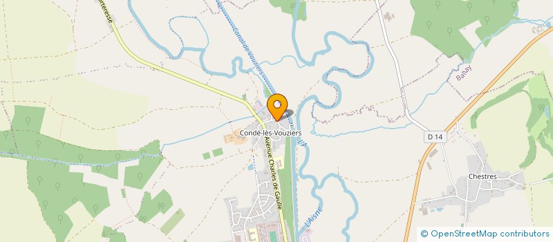 localisation de l'entreprise SCI DU PANIER AU GITE  VOUZIERS