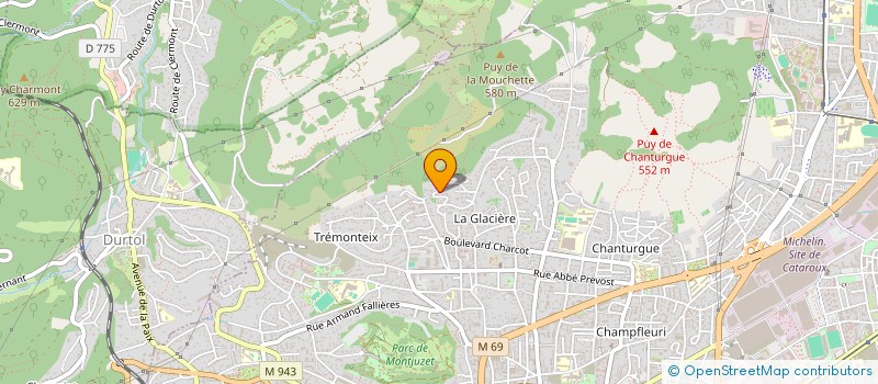 localisation de l'entreprise SCI DU PANORAMA  CLERMONT-FERRAND