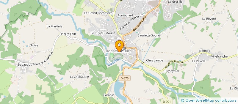 localisation de l'entreprise SCI DU PANORAMA DE MONTOUME  ROCHECHOUART