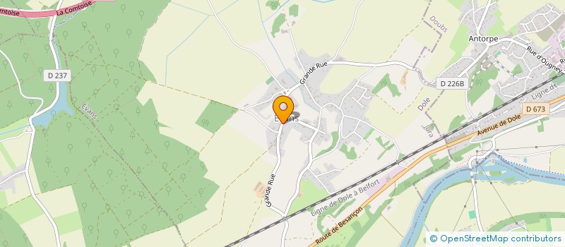 localisation de l'entreprise SCI DU PAON  EVANS