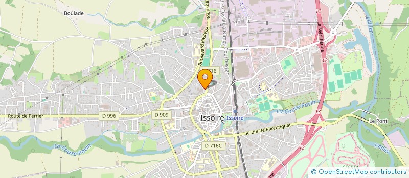 localisation de l'entreprise SCI DU PAON  ISSOIRE