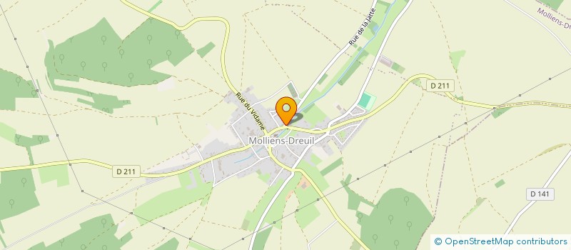 localisation de l'entreprise SCI DU PAOUL  MOLLIENS-DREUIL