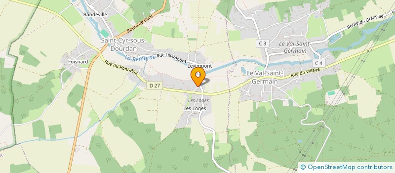 localisation de l'entreprise SCI DU PAPE  SAINT-CYR-SOUS-DOURDAN