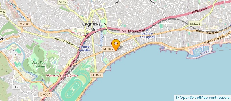 localisation de l'entreprise SCI DU PAQUIS à CAGNES-SUR-MER