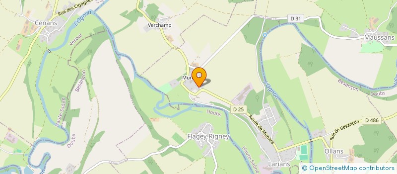 localisation de l'entreprise SCI DU PAQUIS  LARIANS-ET-MUNANS