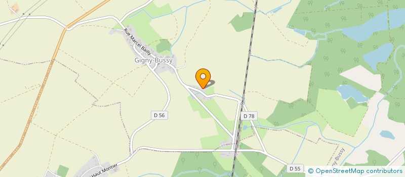 localisation de l'entreprise SCI DU PAQUIS  GIGNY-BUSSY
