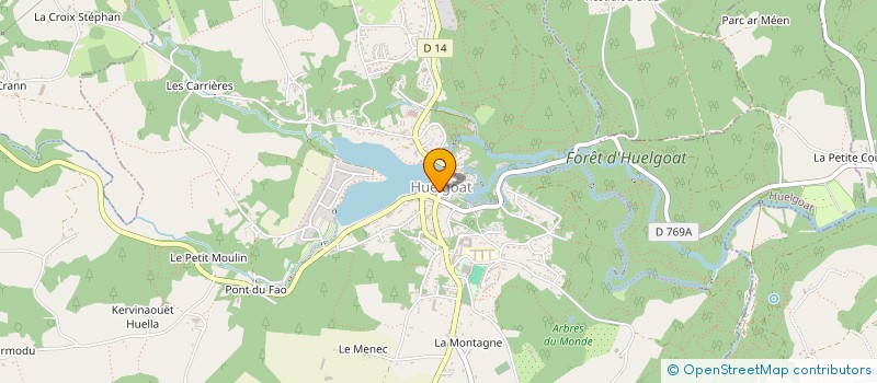 localisation de l'entreprise SCI DU PARADIS  HUELGOAT