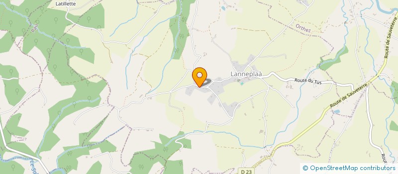 localisation de l'entreprise SCI DU PARADIS  LANNEPLAA