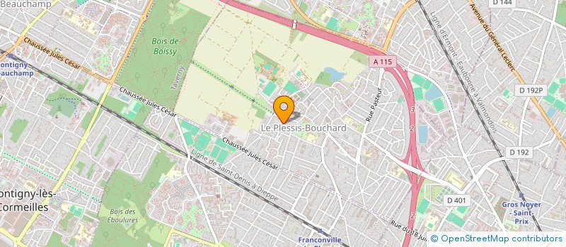 localisation de l'entreprise SCI DU PARADIS à LE PLESSIS-BOUCHARD