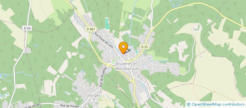 localisation de l'entreprise SCI DU PARADIS à BRUYERES-ET-MONTBERAULT
