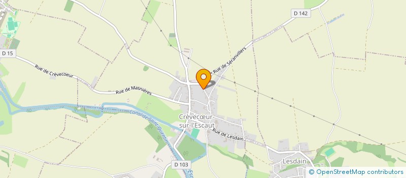 localisation de l'entreprise SCI DU PARADIS  CREVECUR-SUR-L'ESCAUT