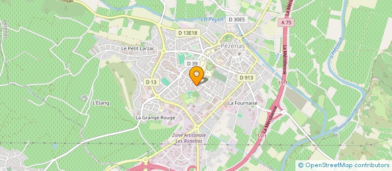 localisation de l'entreprise SCI DU PARADIS  PEZENAS