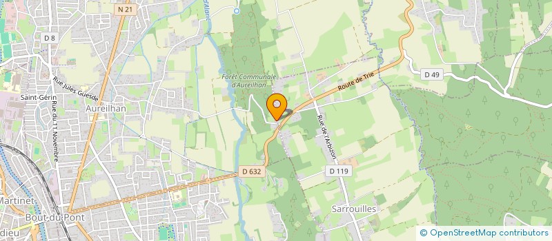 localisation de l'entreprise SCI DU PARADIS  SARROUILLES