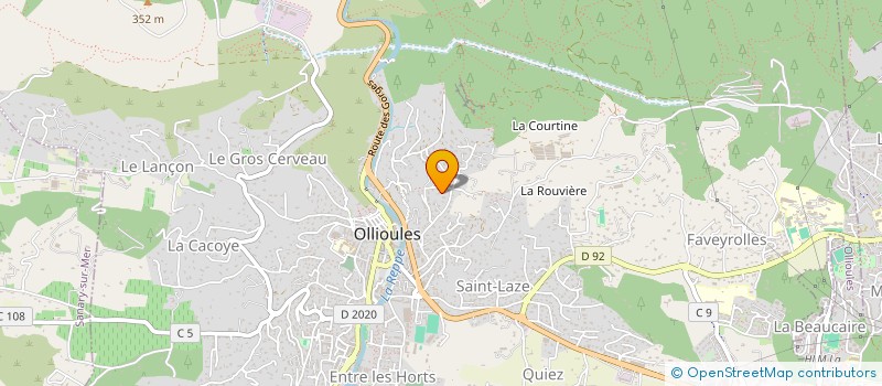 localisation de l'entreprise SCI DU PARADIS  OLLIOULES