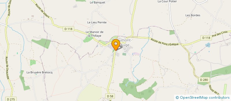 localisation de l'entreprise SCI DU PARADIS  BEAUMONT-EN-AUGE