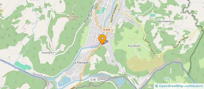 localisation de l'entreprise SCI DU PARADIS  BORT-LES-ORGUES