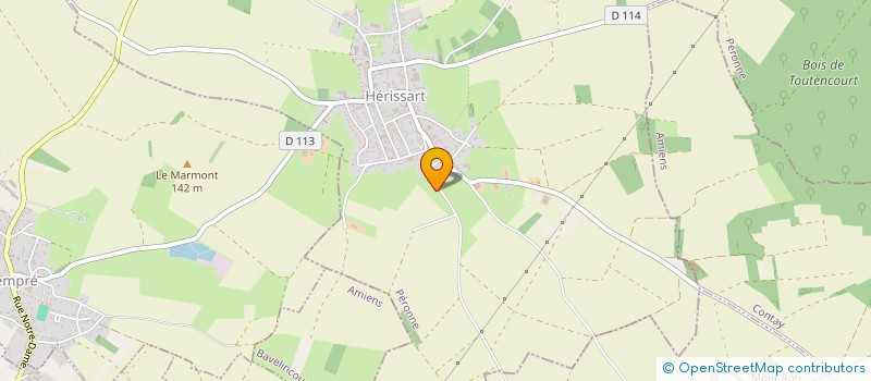 localisation de l'entreprise SCI DU PARADIS  HERISSART