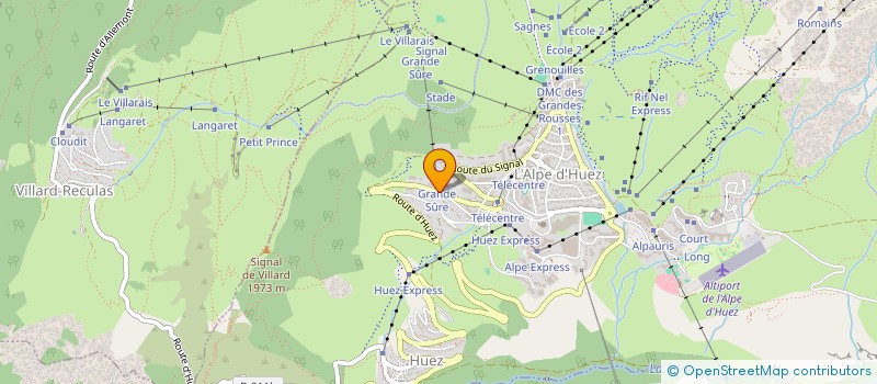 localisation de l'entreprise SCI DU PARADIS VERT  HUEZ