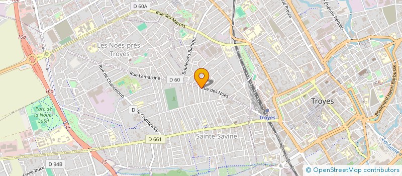 localisation de l'entreprise SCI DU PARADOU  SAINTE-SAVINE