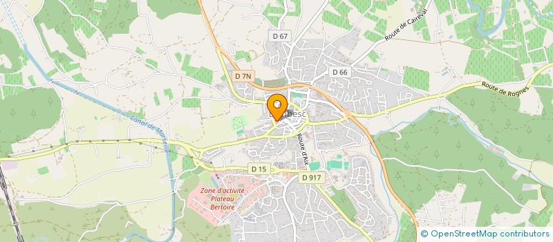 localisation de l'entreprise SCI DU PARAGE  LAMBESC