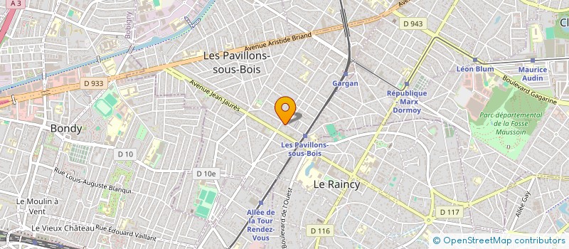 localisation de l'entreprise SCI DU PARC 31 à LES PAVILLONS-SOUS-BOIS