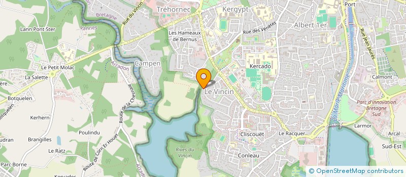 localisation de l'entreprise SCI DU PARC à VANNES