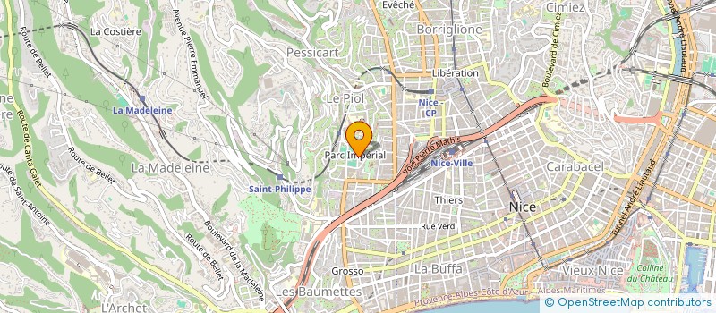 localisation de l'entreprise SCI DU PARC à NICE